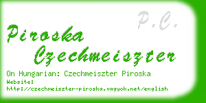 piroska czechmeiszter business card
